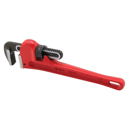 Prime-Line 12 in. Pipe Wrench, Heavy-Duty Cast Iron, Red (Single Pack) RP77372